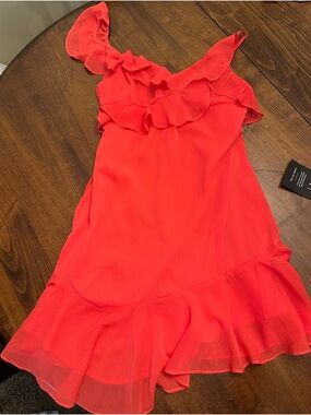 keep it interesting red asymmetrical cutout halter maxi dress Erin | RED Halter-Neck Maxi Dress With Cut-Out Detail